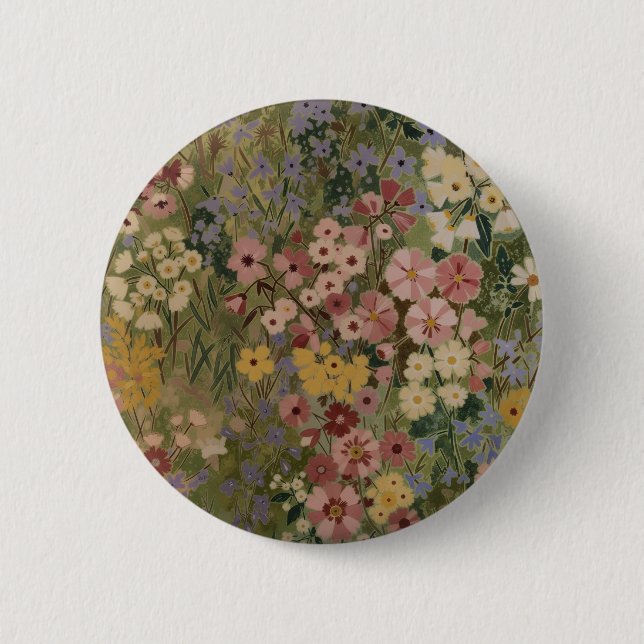 Eternal Spring Bloom 2 Inch Round Button (Front)