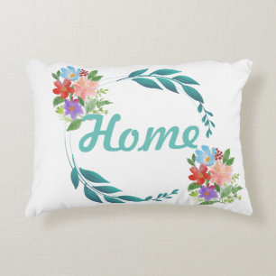 Eternal Spring Colours & Flowers Accent Pillow