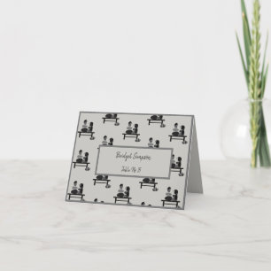 Eternal Stone couple Boho guest seating card