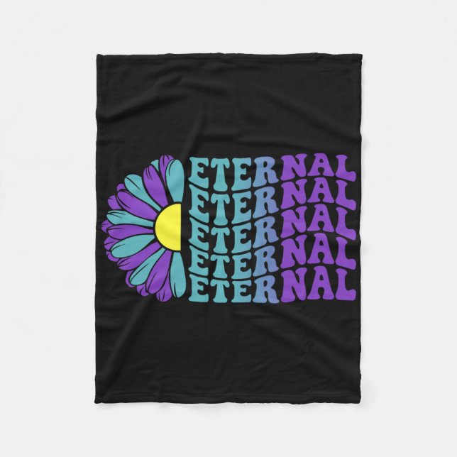 Eternal Suicide Prevention Mental Health Awareness Fleece Blanket (Front)