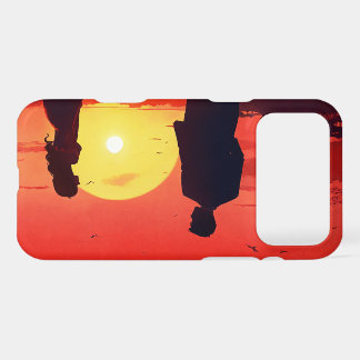 Eternal Sunset Silhouette - Crimson Romance iPhone