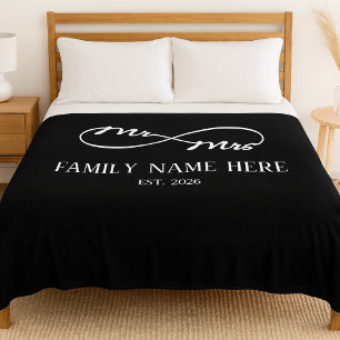 Eternal Us – Mr & Mrs  Fleece Blanket