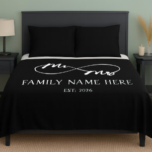 Eternal Us – Mr & Mrs  Sherpa Blanket