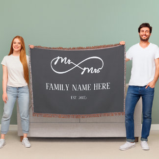 Eternal Us – Mr & Mrs  Throw Blanket