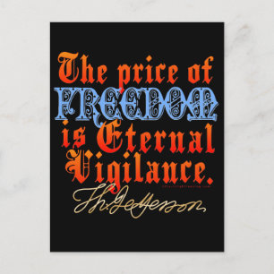 Eternal Vigilance Postcard