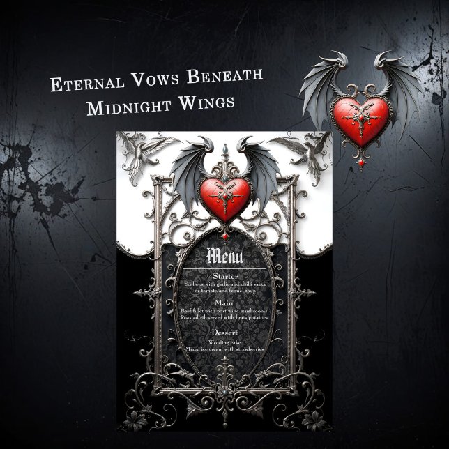 Eternal Vows Beneath Midnight Wings.  Menu (Creator Uploaded)