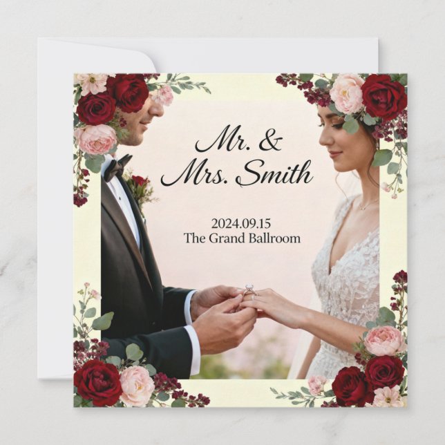Eternal Vows Wedding Invitation (Devant)