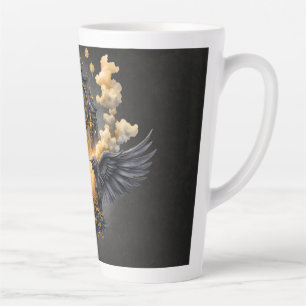 Eternal Witnesses – Clock of Crimson Fate. Latte Mug