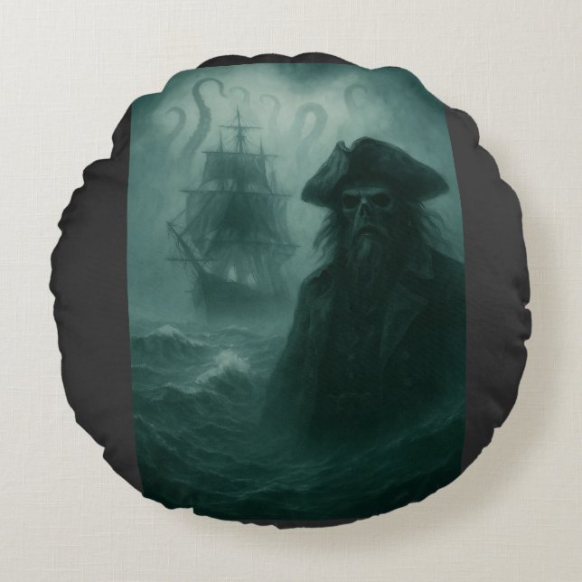 Eternity at Sea Round Pillow (Front)