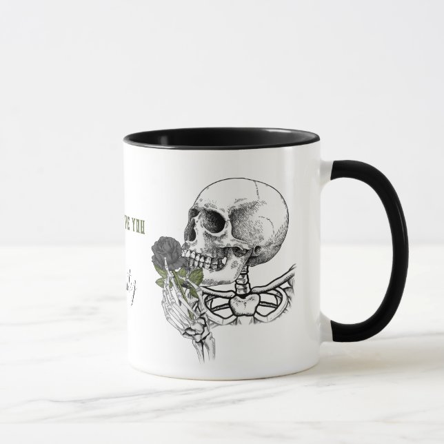 Eternity Crâne café Idée cadeau Mug (Droite)