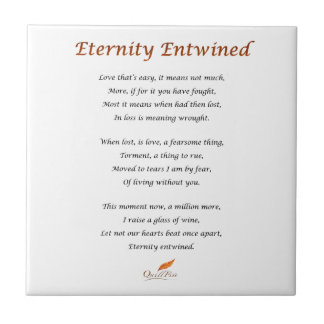 Eternity Entwined Poem Tile
