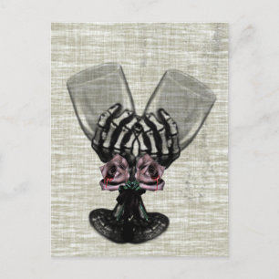 Eternity Gothic Vintage Bridal Shower Invitation Postcard