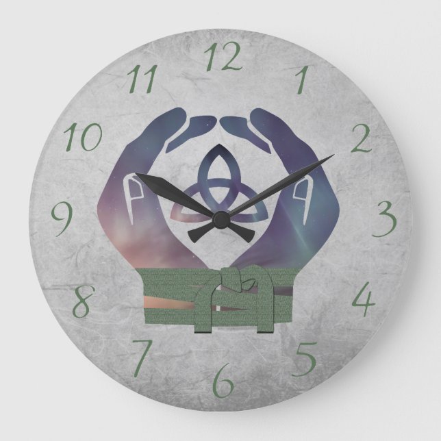 Eternity Handfasting Clock for Pagan Newly Weds (Front)