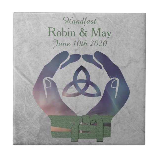 Eternity Handfasting Keepsaké Carreaux cadeau (Devant)