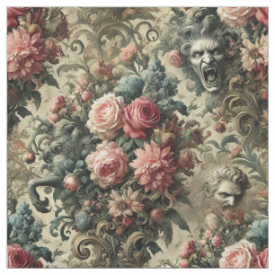 Eternity is Often Enough – Gothic Statement Tile Fabric