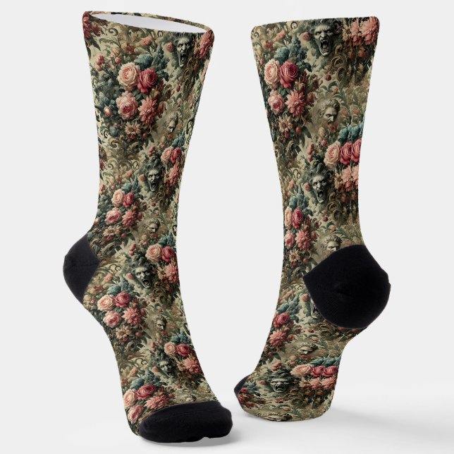 Eternity is Often Enough – Gothic Tapestry Socks (Angled)