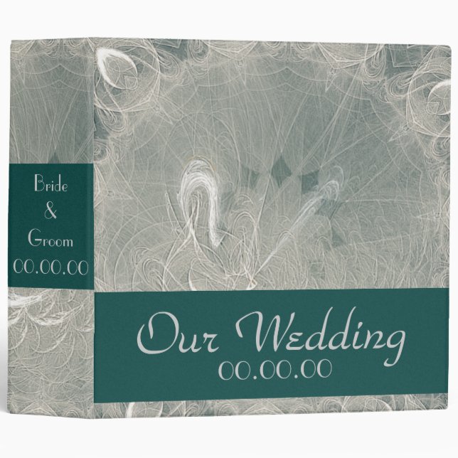 Eternity Swan Wedding Binder (Front/Spine)