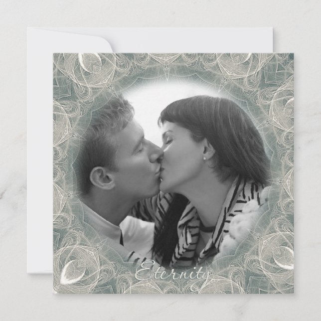 Eternity Swan Wedding Invitation (Front)