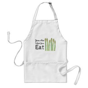Êtes vous ce qui vous mangez le tablier d'asperge
