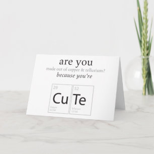 Êtes-vous mignon Nerdy Geek carte d'Humour