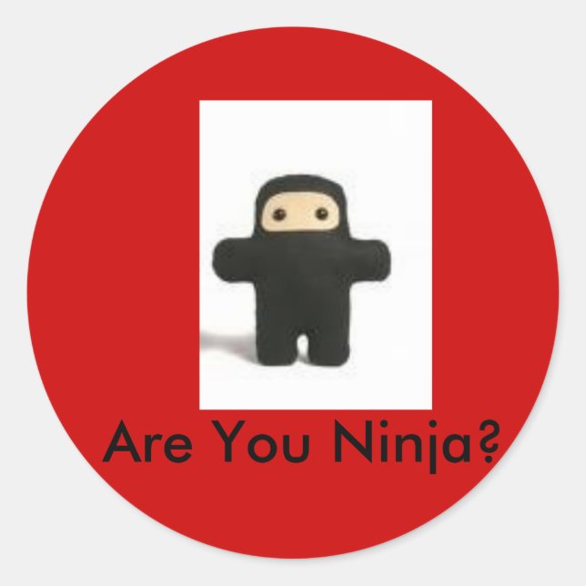Êtes-vous Ninja autocollant (Devant)