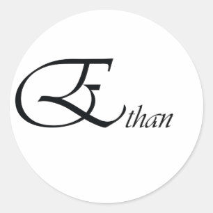 Ethan Classic Round Sticker