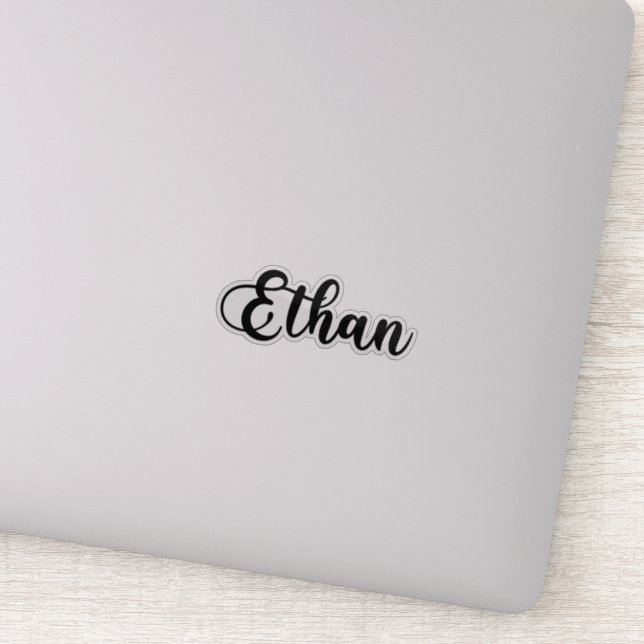Ethan Name - Handwritten Calligraphy (Detail)