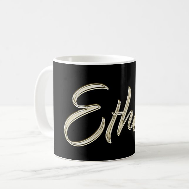 Ethan Name whitegold Tasse Teetasse Cafeetasse (Devant gauche)