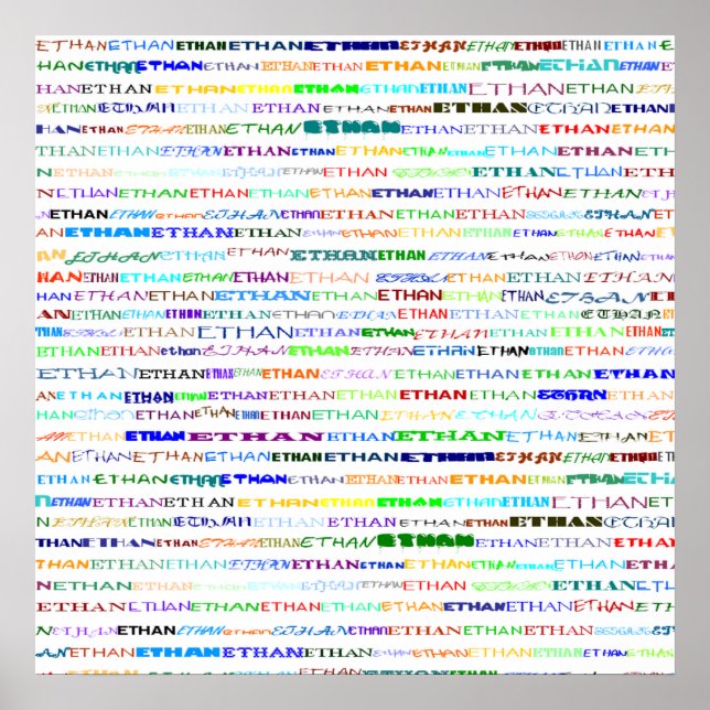 Ethan Text Design II Print (Front)