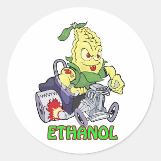 Ethanol Hot Rod Classic Round Sticker