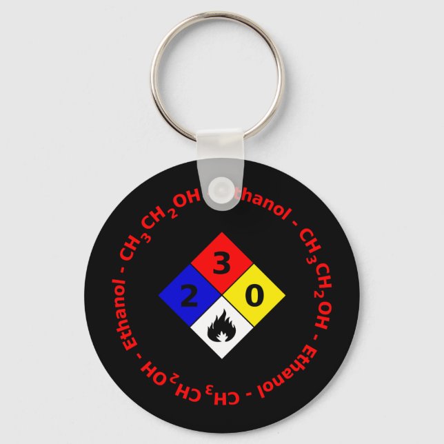Ethanol MSDS Keychain (Front)