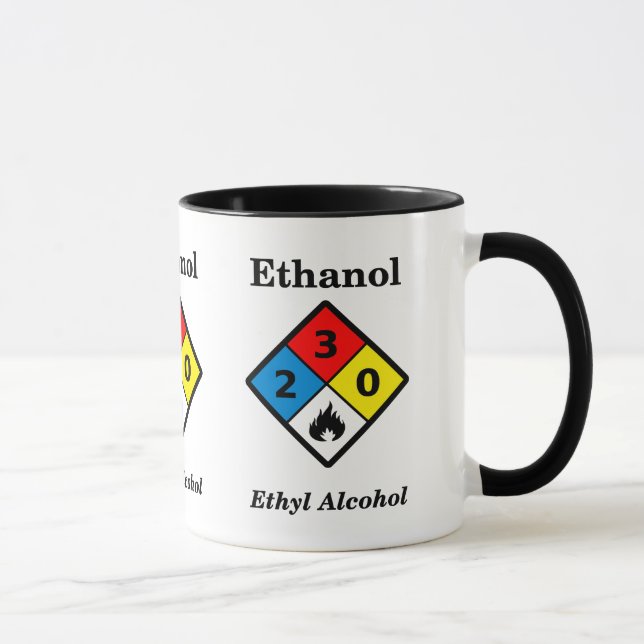 Ethanol MSDS Mug (Right)
