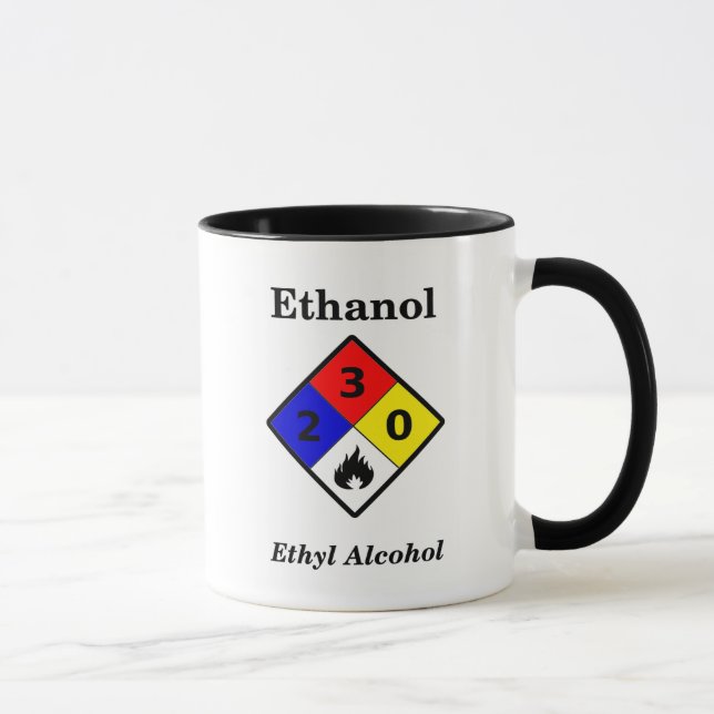 Ethanol MSDS Mug (Right)