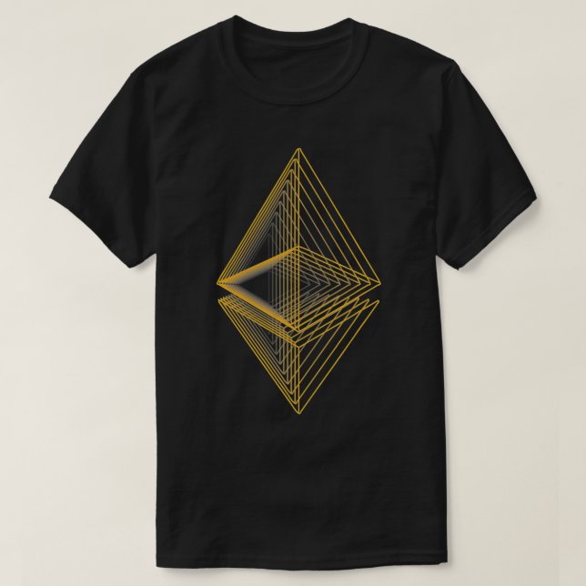 Ether Digital Money Logo HODL BTC Crypto Cryptocur T-Shirt (Design Front)