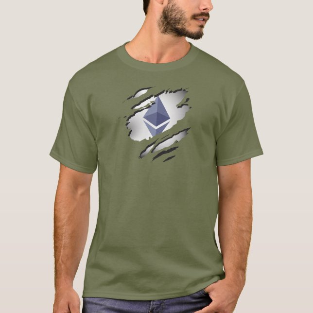 Ether Torn Image w/ Reveal Underneath T-Shirt (Front)