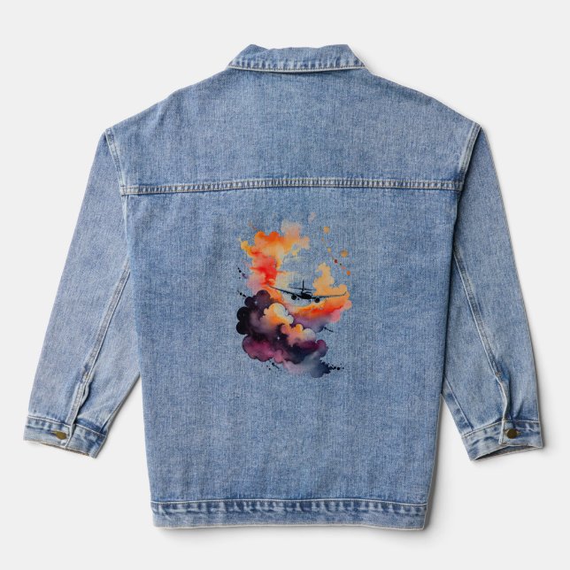 Etheral Aviation Denim Jacket (Back)