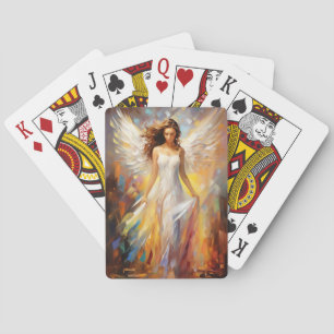 Ethereal Angel Art Poster Playing Cards