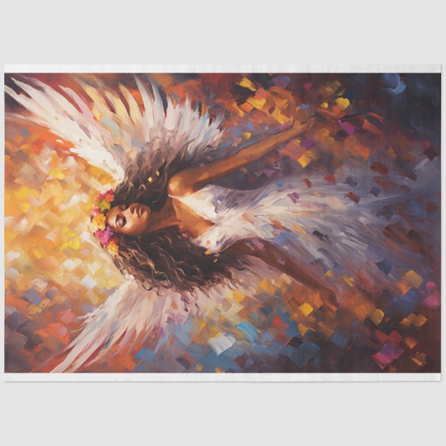 Ethereal Angel Art Poster Tissue Paper (Front)