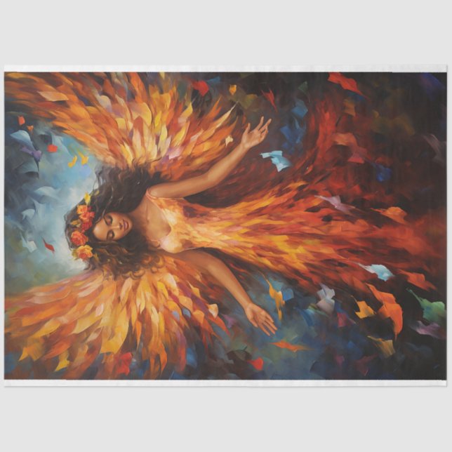 Ethereal Angel Decoupage Tissue Paper (Front)