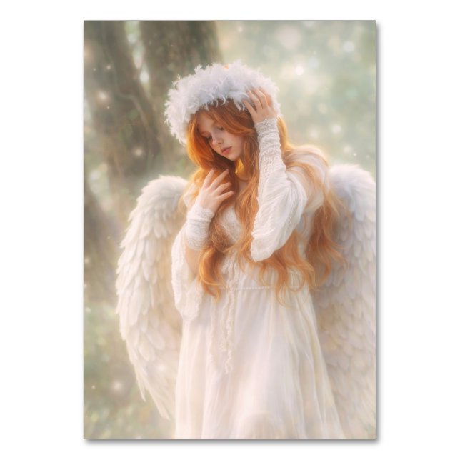 Ethereal Angel in the Forest Table Number (Front)