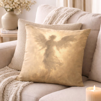 Ethereal Angel Spiritual Throw Pillow