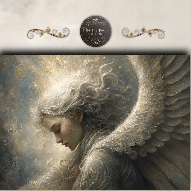Ethereal Angel Wings Art Decoupage Tissue Paper (Ethereal Angel Wings Art Decoupage Tissue Paper)