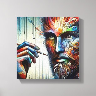 Ethereal Artist Stretched Canvas Print