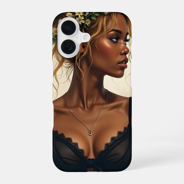 Ethereal Beauty in Bloom iPhone 16 Case (Back)