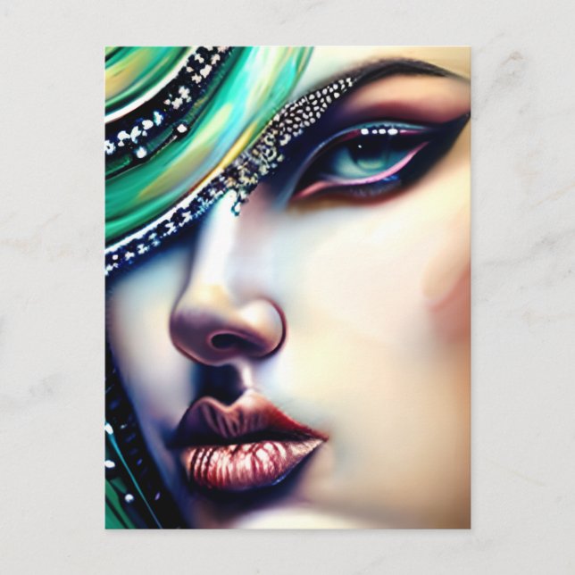 Ethereal Beauty Sparkly Jewels  Postcard (Front)