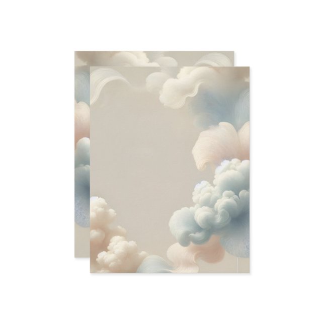 Ethereal Bliss Save The Date (Front/Back In Situ)