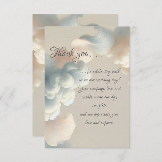 Ethereal Bliss Thank You Card (Front/Back)