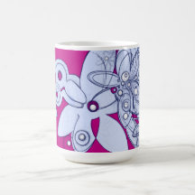 Ethereal Bloom on Crimson Void