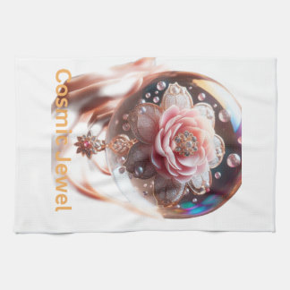 Ethereal Blossom: Jewel of Enchantment Kitchen Towel
