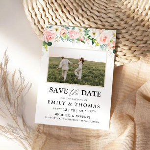 Ethereal Blush Save The Date Card